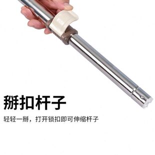 博生拖把配件旋转杆单个杆不锈钢杆手压双驱动圆型拖布头拖把圆盘