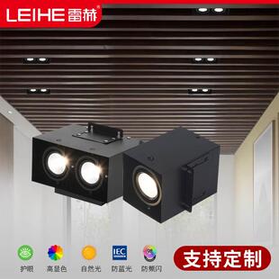 格栅灯方通灯方形筒灯吊顶天花灯专用led中山灯具商场店铺商用灯