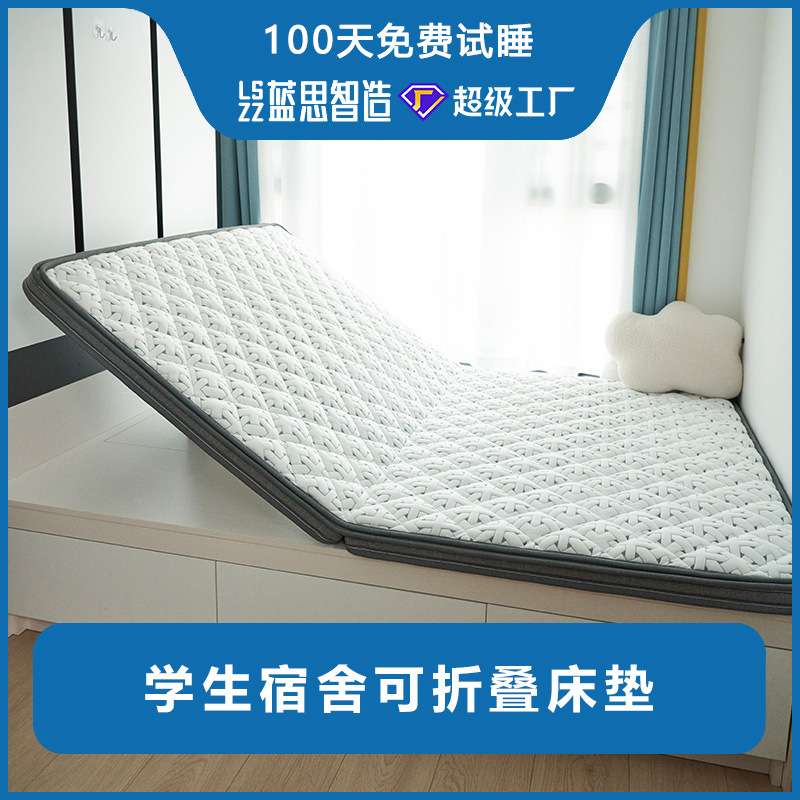 榻榻米床垫子学生宿舍可折叠椰棕黄麻乳胶儿童加硬垫家用工厂