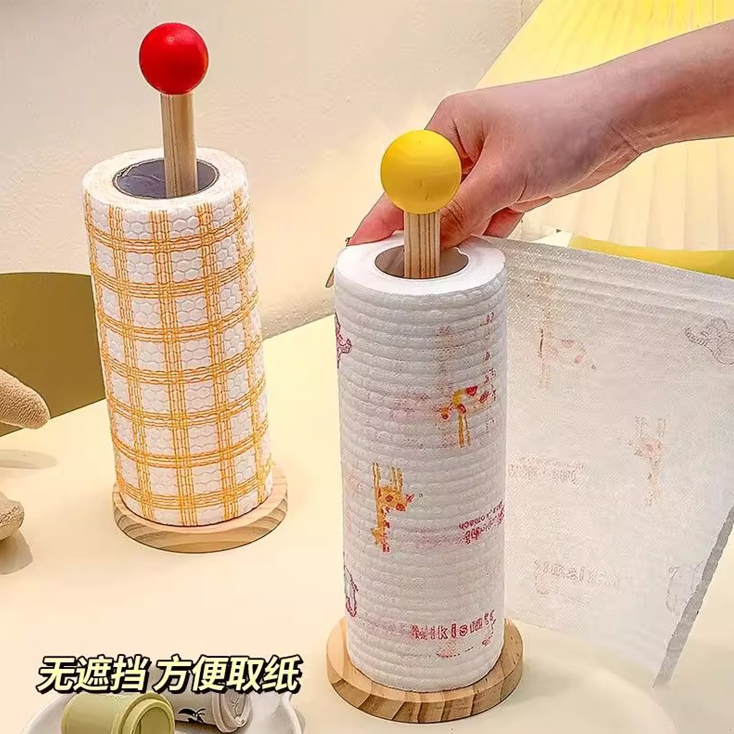 厨房用懒人一次性抹布卷筒架