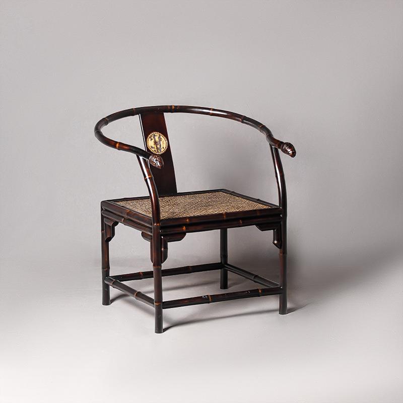 明式家具扶手椅仿古中式休闲椅古典靠茶具背客椅