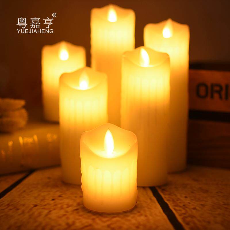 电子蜡烛浪漫LED蜡烛灯仿真摇摆蜡烛生日布置婚庆装饰流泪假蜡烛