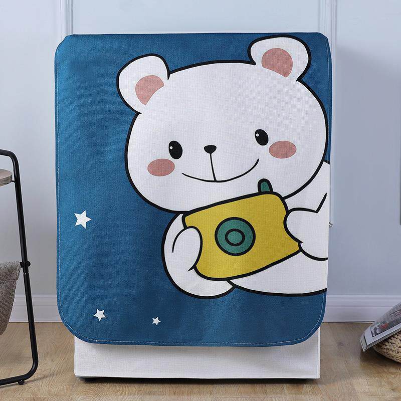 洗衣机罩滚筒全自动波轮防尘罩北欧风格布艺洗衣机罩