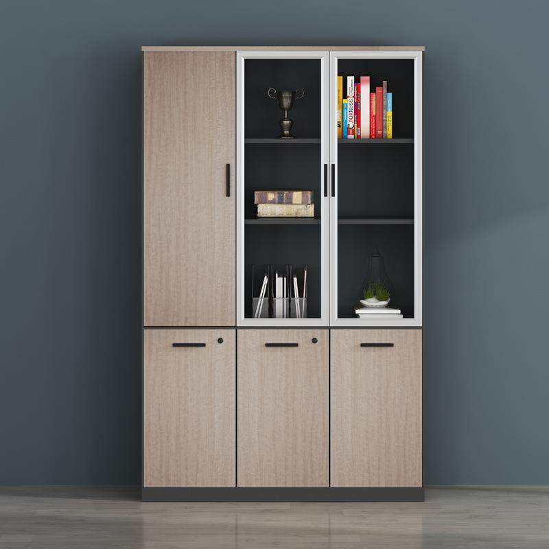 木质办公室文件柜带锁多功能储物柜家用隔板收纳柜分层架书柜矮柜,商业/办公家具,办公储物柜,淘宝优惠券,粉丝福利购,淘宝优惠卷