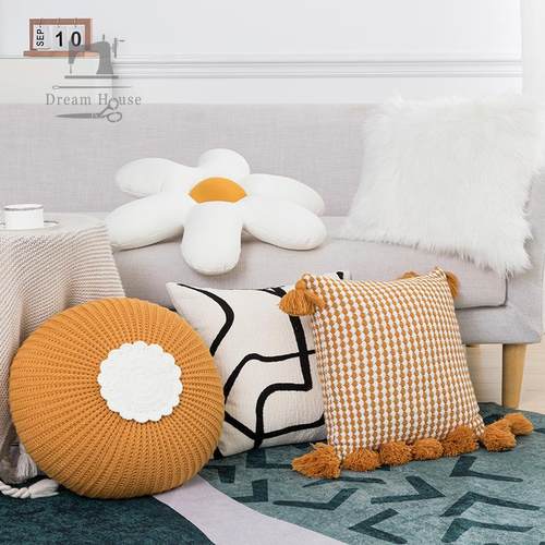 爆款现代ins风家居沙发抱枕北欧样板房民宿客厅靠枕床头靠垫