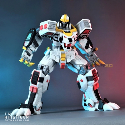 五星恐龙战队白虎王玩具拼装模型