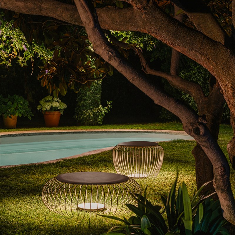 户外防水庭院太阳能草坪灯花园景观灯别墅草O地灯室外灯艺术笼子