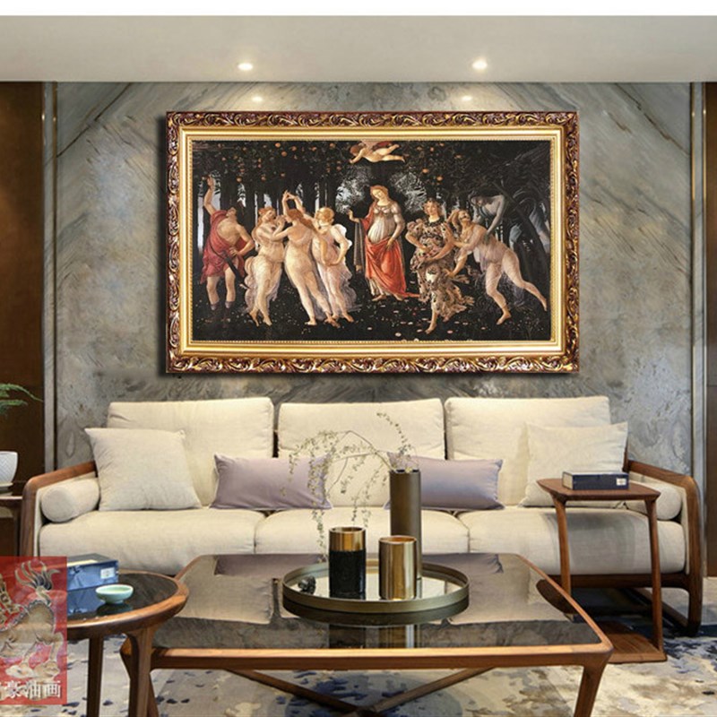 世界名画豪华欧式多款欧式古典人物酒店会所大厅别W墅装饰挂画。