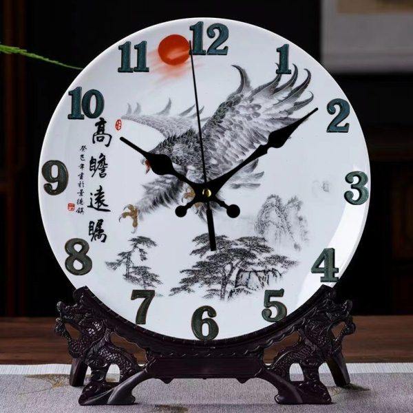 陶瓷座钟客厅家用台式石英钟表创意时钟摆件时尚高档大气家装坐钟,家居饰品,座钟,淘宝优惠券,粉丝福利购,淘宝优惠卷