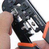 钢盾S035019电工工具压接钳网络水晶头网线钳多功能压线钳剥线钳