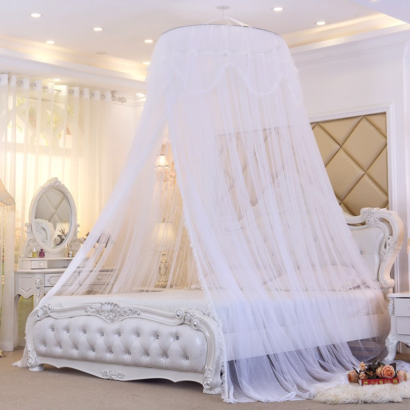 圆顶蚊帐通用e款1.8米双人1.5m床2m大床家用吸顶公主风单人床1.2