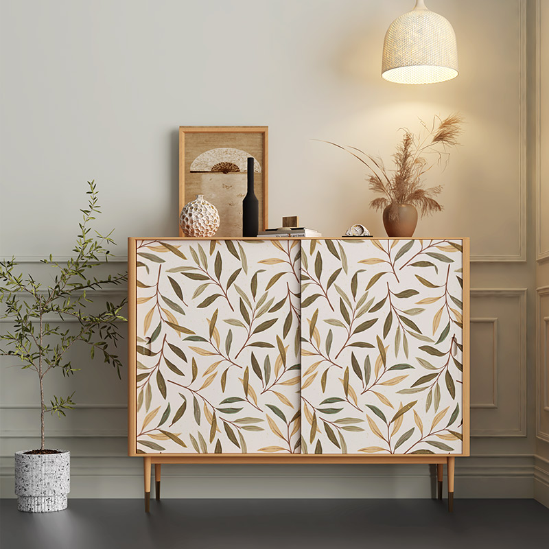 日式风格家具柜子翻新贴自粘y壁纸房间旧物装饰改造墙纸玻璃贴纸