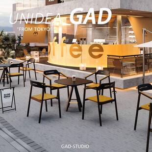 UN酒吧清吧外摆户外桌椅组合套装咖啡厅餐厅餐饮店烧烤店露天露台