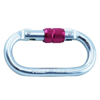 代尔塔 508002 钢制O型钩17mm电力高空作业防坠挂点螺环