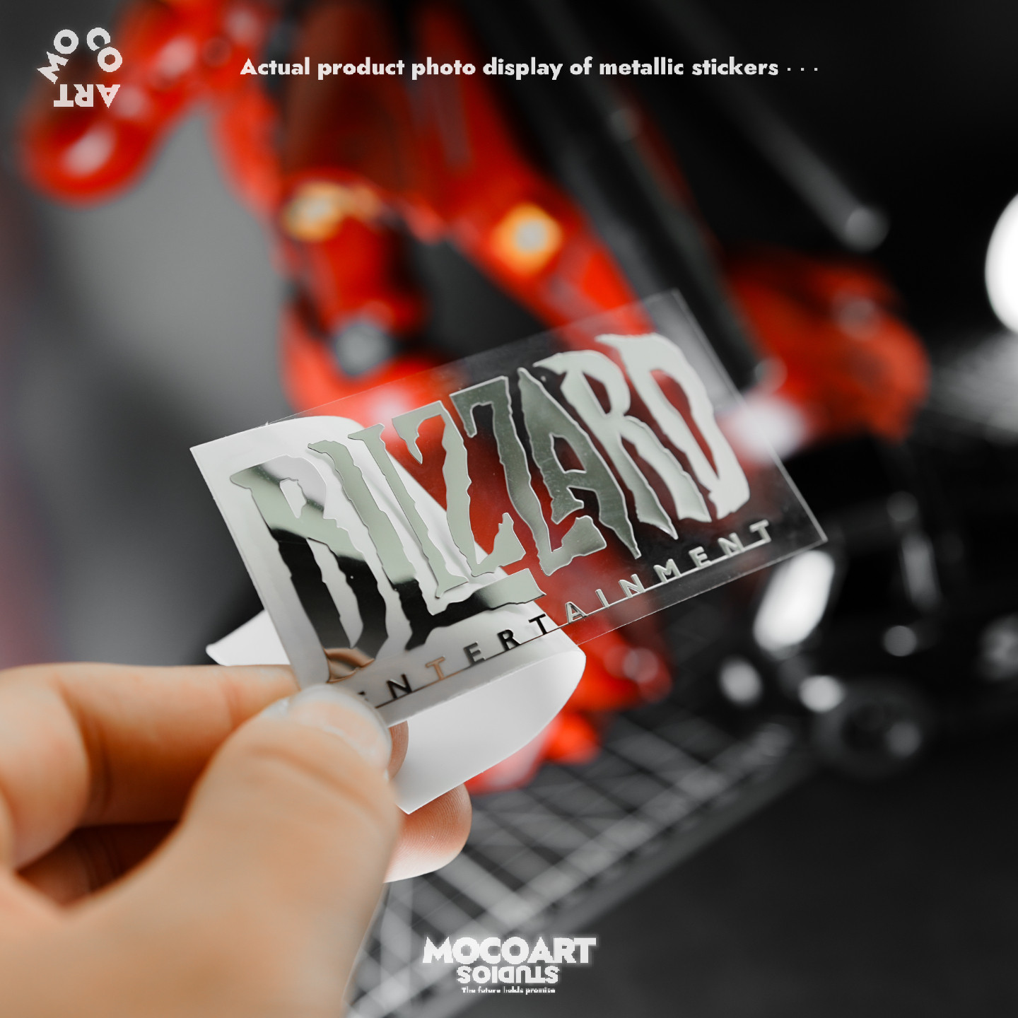 暴雪游戏魔兽世界金属贴纸个性创意笔记本电脑手机高级感机箱车贴