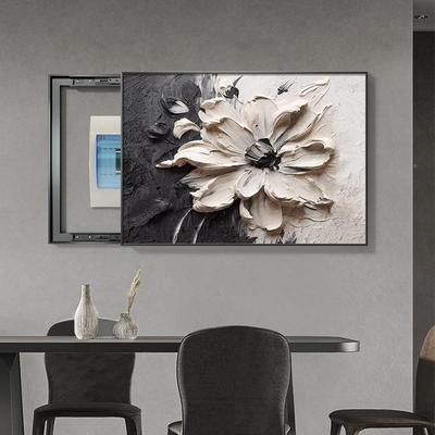 花轻奢电表箱饰画高级感JK10061装配电箱挂画简约客厅卉电源开关