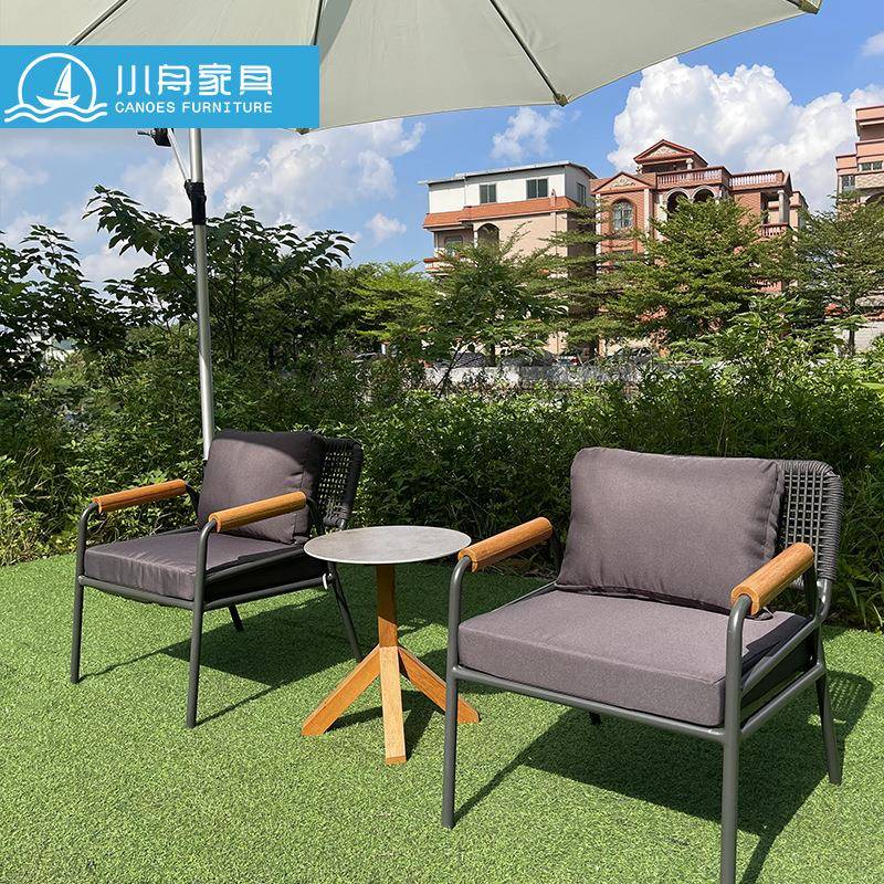 户外绳发编沙组合22-7-15-别墅意阳台藤椅露天园花休闲创防水防晒