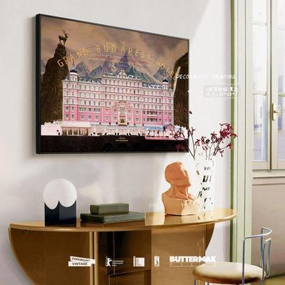 店布达佩斯大饭客厅装饰画画VCAins风卧室牀头挂欧小众玄关落北地