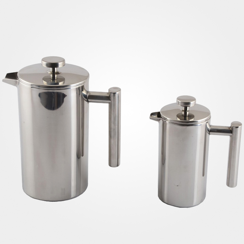 304不锈钢法压壶 法式滤压壶A 手动咖啡壶耐热冲茶壶 便携过滤杯