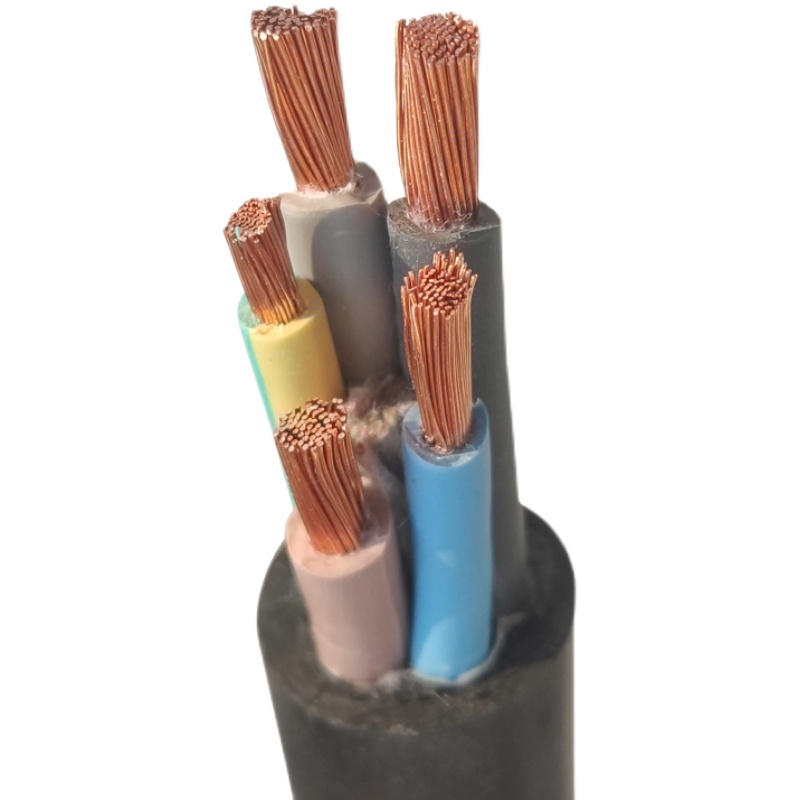 起帆电缆线YZ2 3 4 5芯1.5 2.5 F4 6平方橡胶软线铜芯电源线三四