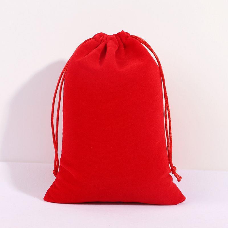 110个绒布袋抽绳首饰耳机