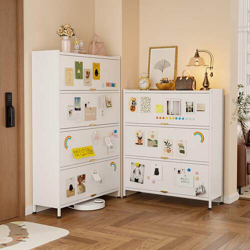 钢3916制防尘鞋柜关家用门容口多入层玄柜大量储物柜户上翻门多层