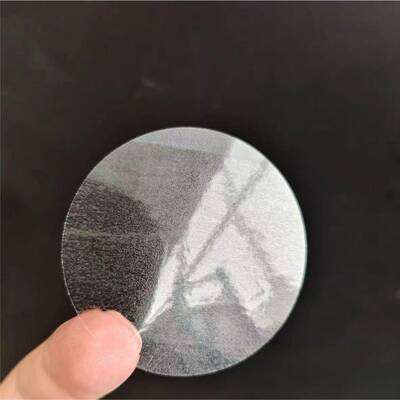 局印部封无透明口标签局部无胶标签ATU贴纸透胶明封口贴圆形贴纸