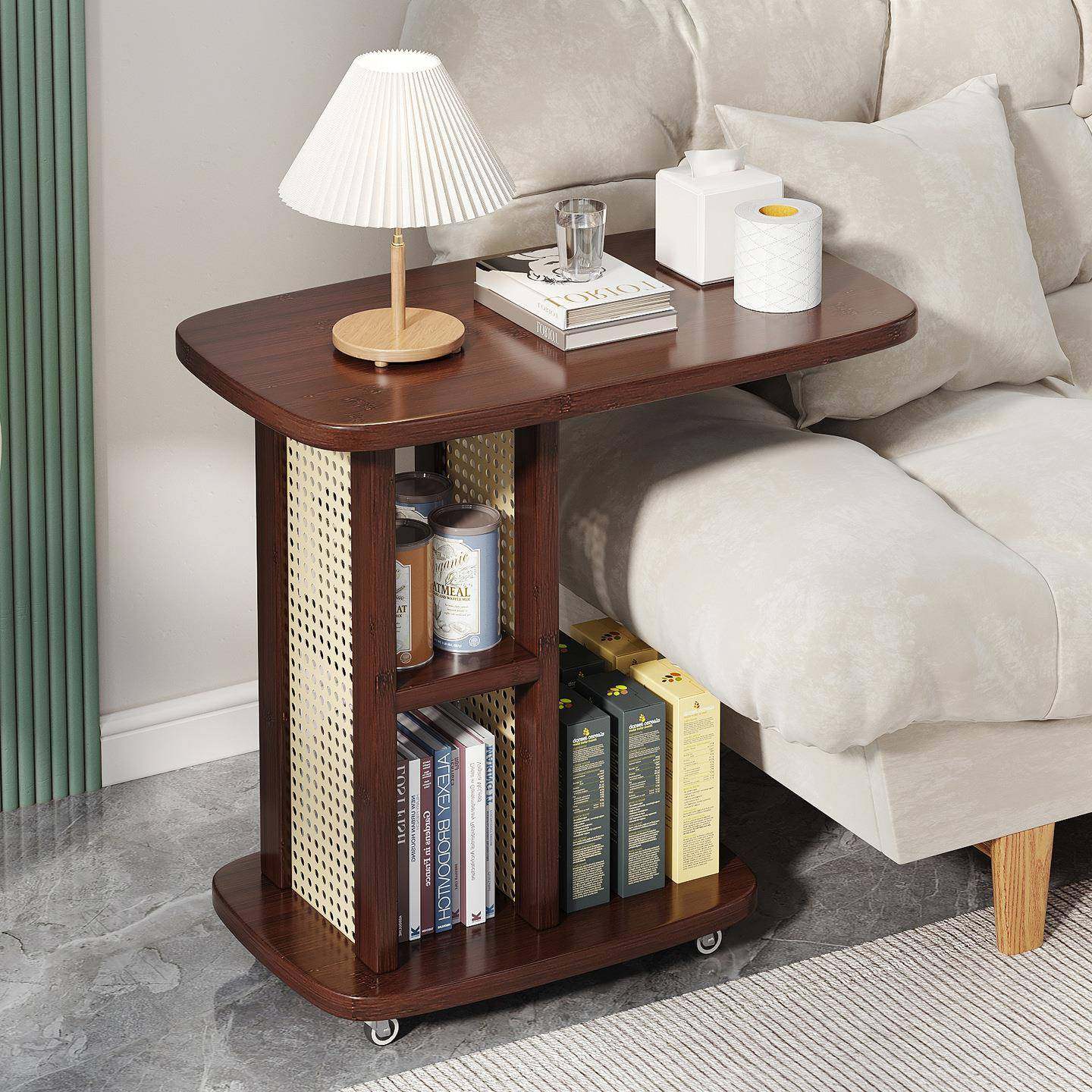 可移动茶几沙发边轻奢藤编小桌子茶水间客厅家用卧室创意收纳角几,鲜花速递/花卉仿真/绿植园艺,割草机/草坪机,淘宝优惠券,粉丝福利购,淘宝优惠卷