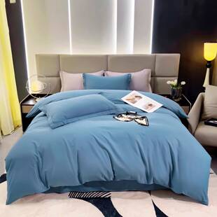 春夏全棉四件套纯棉印花亲肤裸睡被罩230/229/248250/7X7尺