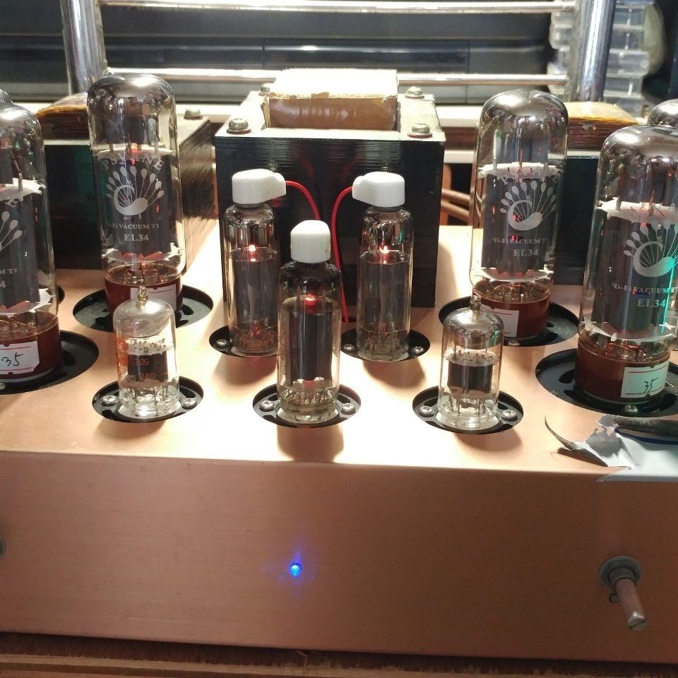 57推EL34三并单端手工搭