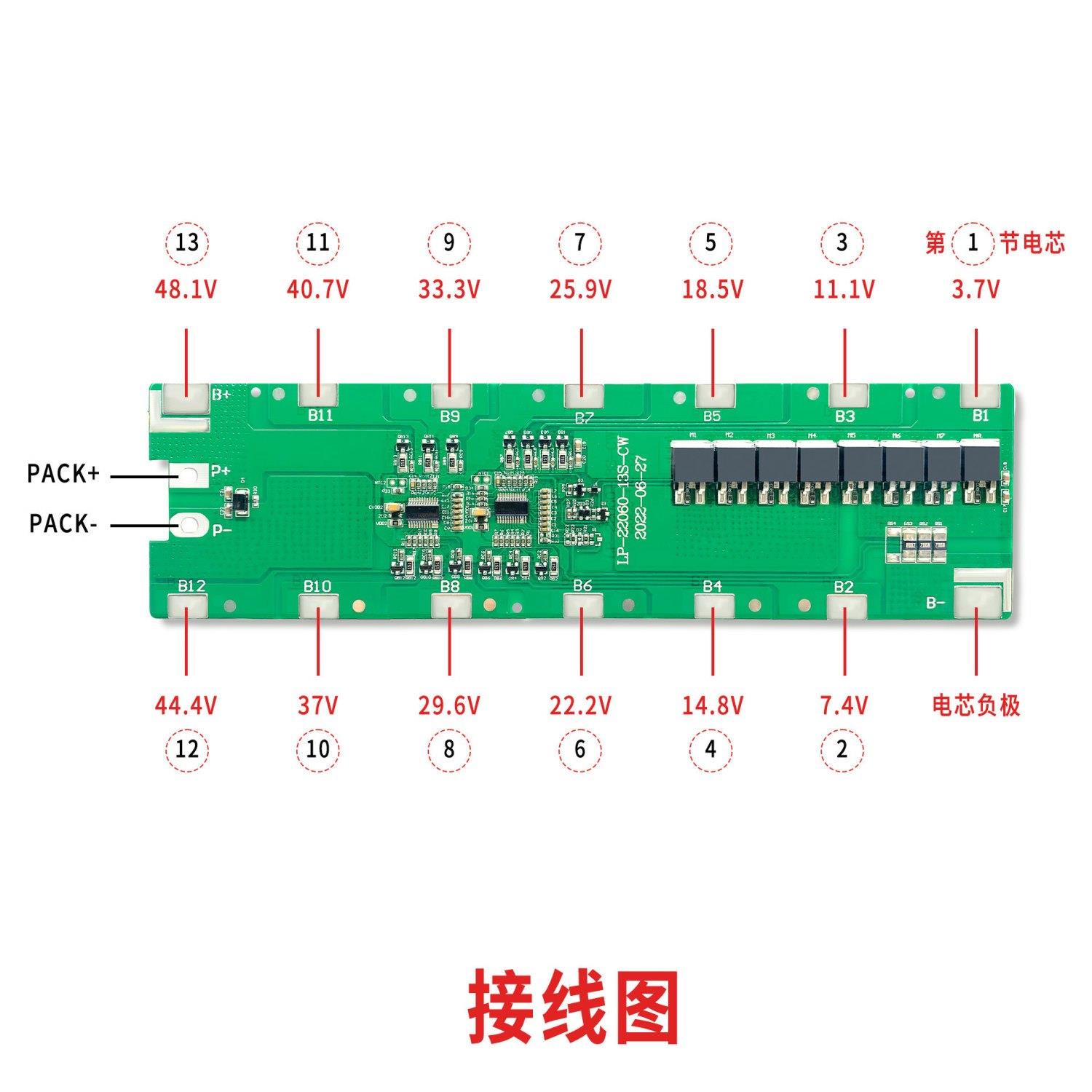 金锂鹏13串48V同口20A电