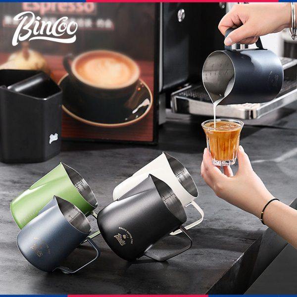 Bincoo咖啡拉花杯内刻度不锈钢打奶缸家用奶泡杯意式拉花神器,餐饮具,拉花缸/拉花杯/打奶缸,淘宝优惠券,粉丝福利购,淘宝优惠卷