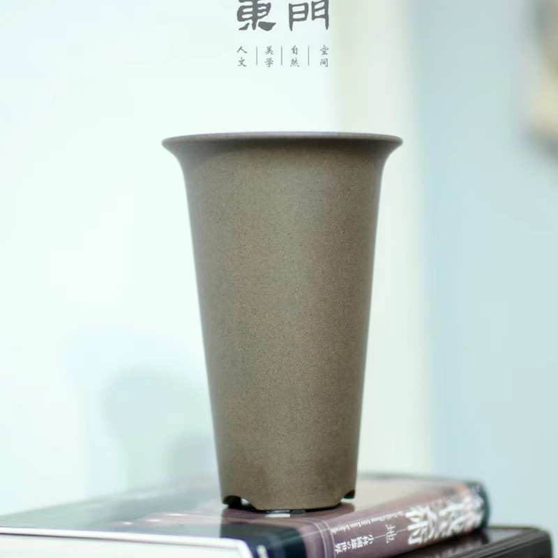 轻奢 东门d23号 出汗泥紫砂兰花盆寒兰春兰建兰莲瓣兰盆兰花引种