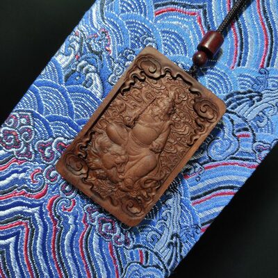 赵公明挂牌赵公明挂坠赵公明挂件赵公明定制赵公明平安牌护身牌木