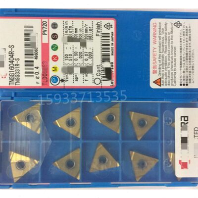 京瓷金属陶瓷黄色涂层TNGG160404R/L-S TNGG160402L/R-SPV720三角