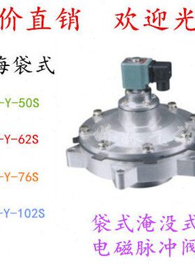 上海袋式淹没式电磁脉冲阀 DMF-Y-50S 62S 76S 102S 脉冲电磁阀