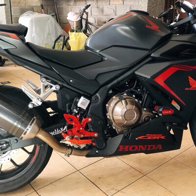 适用于本田 CBR500R CB500F 13-22年 改装升高脚踏 前脚踏总成
