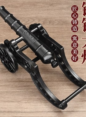 精品铸铁大炮加厚仿古大炮红衣大炮模型景区摆件R家用工艺品装饰
