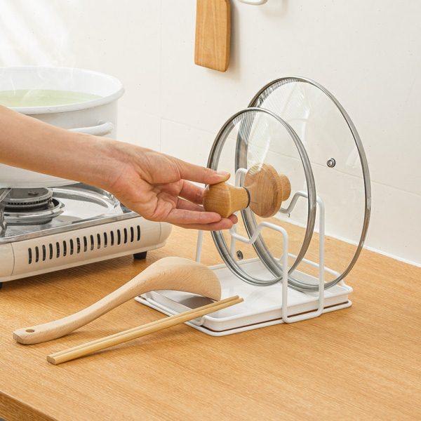 台面坐式放置器锅盖架厨房砧板支架放锅铲菜板专用神器收纳置物架,厨房/烹饪用具,锅盖架/锅盖收纳垫,淘宝优惠券,粉丝福利购,淘宝优惠卷