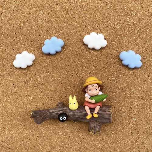 1套 创意情景宫崎骏组合t图钉 照片墙毛毡海绵软木记事留言板按钉