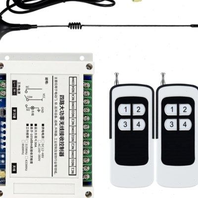 12V-48V220V380V 4路遥控开关水泵正反转四路大功率远程无线控制,电子/电工,遥控开关,淘宝优惠券,粉丝福利购,淘宝优惠卷