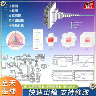 visio代画/科研绘图/电路图/网络拓扑图/技术路线图/流程图等