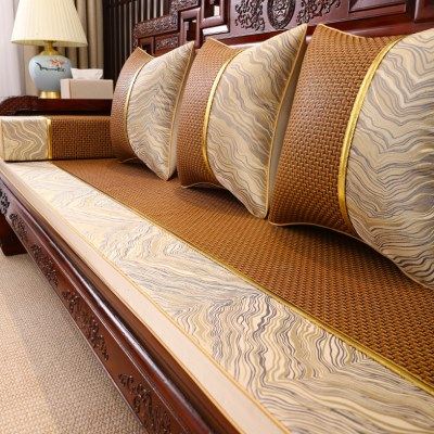 夏季红木沙发坐垫冰藤凉席中式沙发垫藤席罗汉床套罩凉席夏天垫子,居家布艺,沙发垫,淘宝优惠券,粉丝福利购,淘宝优惠卷