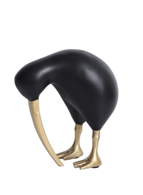 现代简约抽象奇异鸟动物鸟类x装饰摆件样板房轻奢书房客厅软装饰