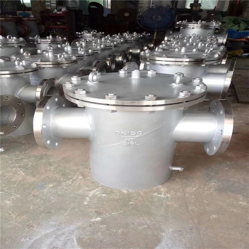 SBL-25P 蒸汽导热油柴油不w锈钢法兰篮式过滤器蓝式除污器DN15-50