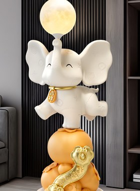 客厅摆件高端大气上档次吉象如意象G沙发电视柜旁高档轻奢装饰品