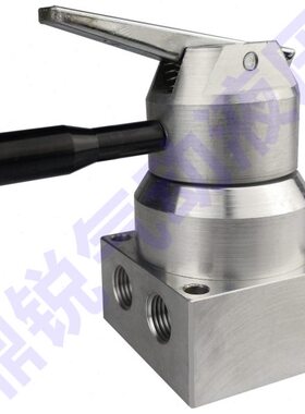 34R8F-G1/4-L-D 底部排气锁阀 收转阀 手动阀 三位四通手转阀