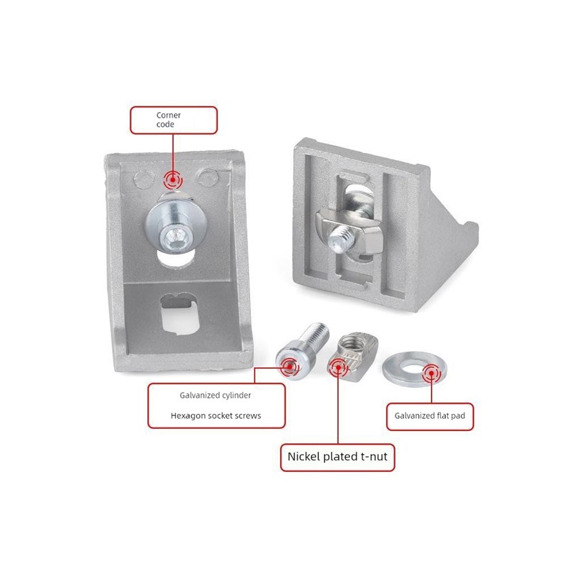 欧洲标准铝型材t型螺母组船型螺母块20型30型40型T45型M3-M8