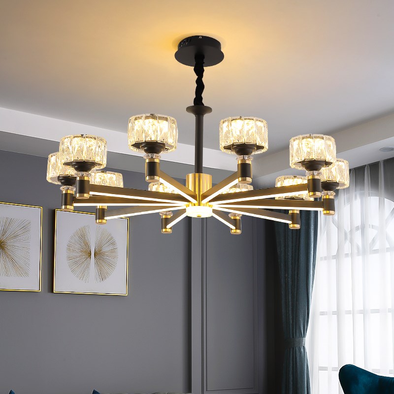 轻奢客厅水c晶吊灯现代简约北欧大气创意餐厅主卧室2022年新款灯