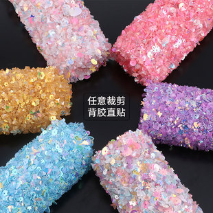 胶网贴钻透明g双面胶任意裁剪24 40CM美甲背景布家具贴钻手账本钻